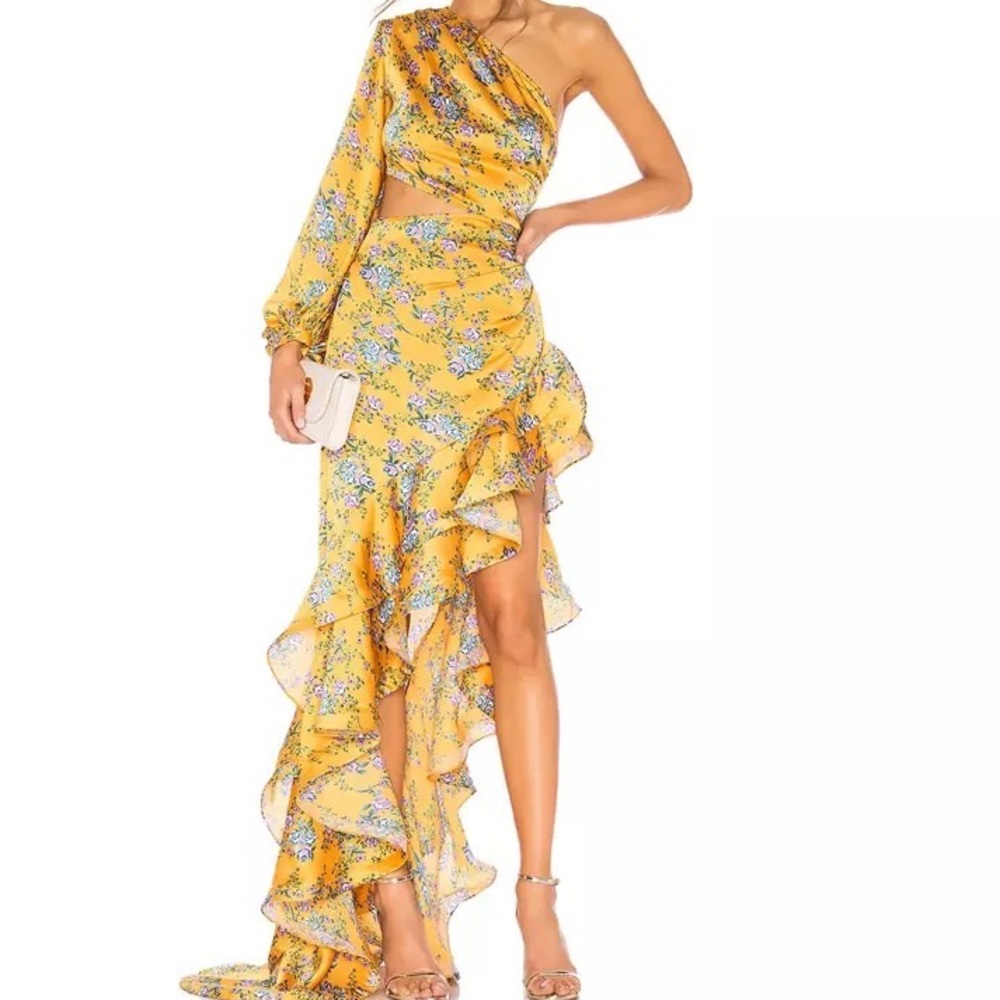 Bronx & Banco Yellow Maxi Dress from Revolve Dupe